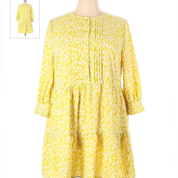[Who What Wear] Yellow Leopard Dress - Picture 5 of 6
